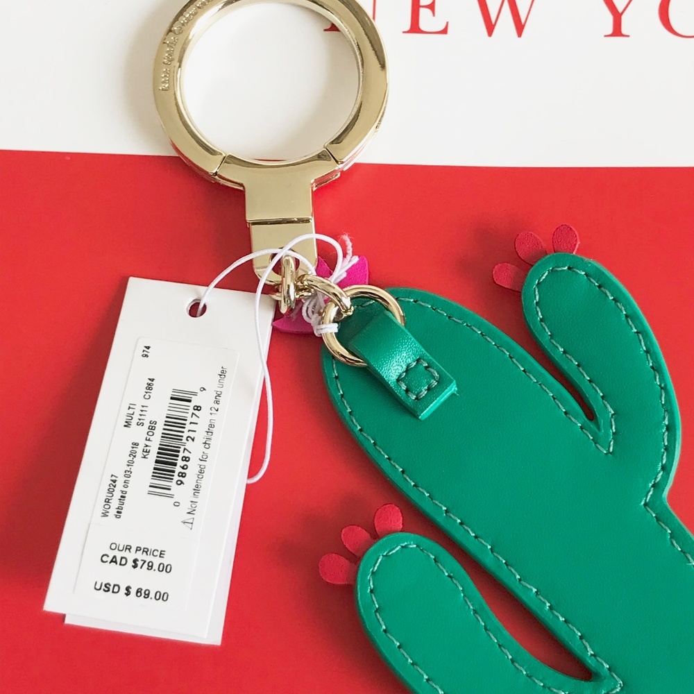 Kate Spade Scenic Route Cactus Bag Charm - SOLD - Picture 3 of 4